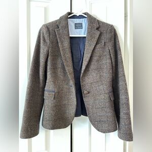 Zara Brown Tweed Blazer
